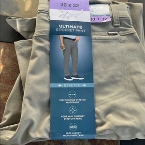 Greg Norman Collection Ultimate 5 Pocket Pant - Tan nwt men’s  30 x 30